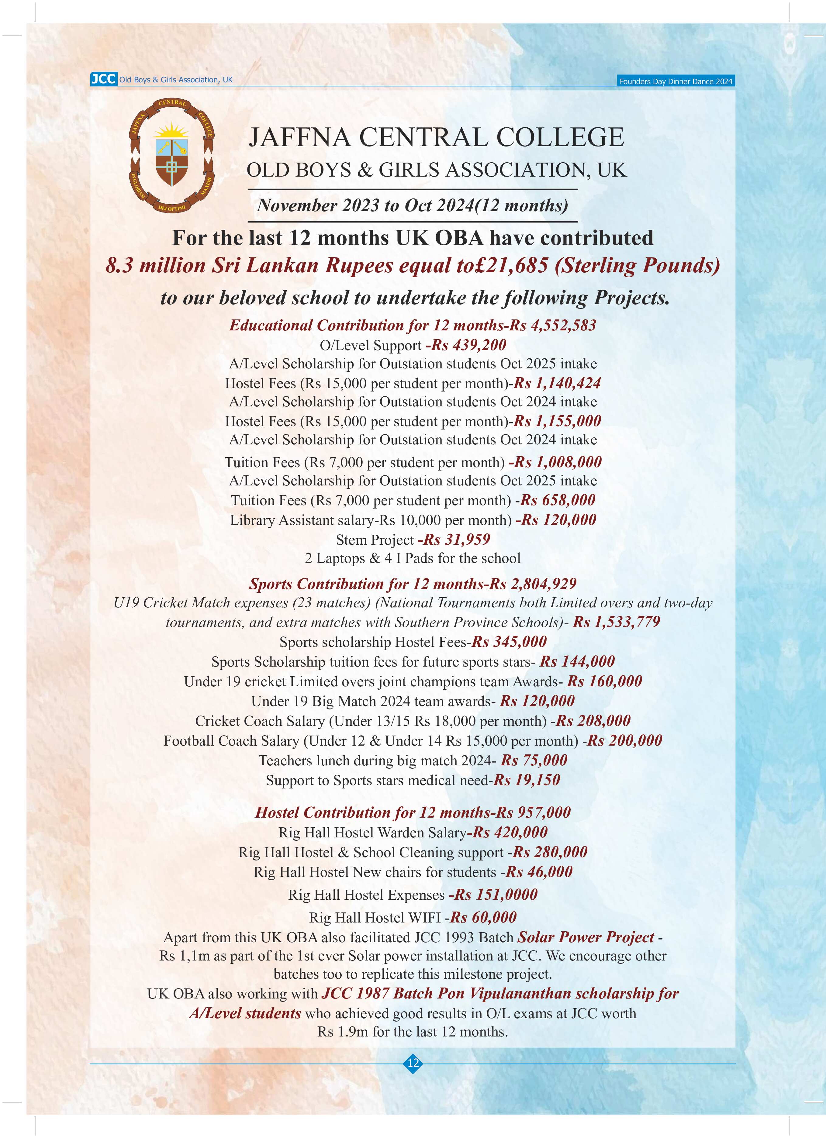 JCC OBA UK Newsletter - 2024 Page 9